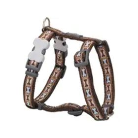 Reddingo Bone Yard Desenli Kahverengi 25 mm Köpek Boyun Tasması