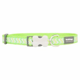 Reddingo Fosforlu Ziggy Desenli Lime 15 mm Köpek Boyun Tasması