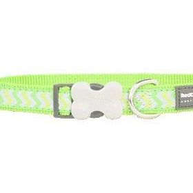 Reddingo Fosforlu Ziggy Desenli Lime 15 mm Köpek Boyun Tasması