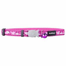 Reddingo Kamuflaj Desenli Pembe 12mm Kedi Boyun Tasması