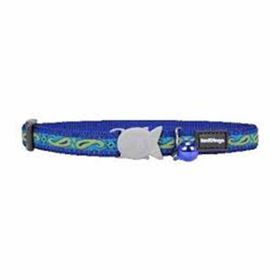 Reddingo Paisley Desenli 12 Mm Lacivert Kedi Boyun Tasması