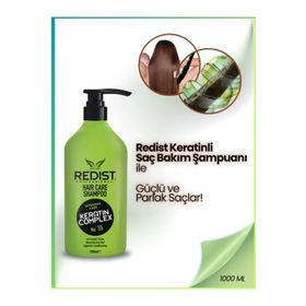 Redist 1000 ml Yıpranmış Saçlar İçin Onarıcı Bakım Keratin Özlü Şampuan
