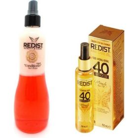 Redist 400 ml Fön Suyu Argan Yağlı+40 Bitki 150 ml Saç Bakım Yağı