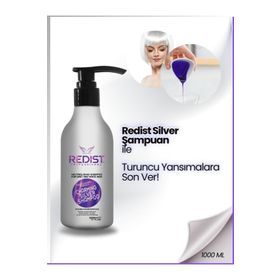Redist 500 ml Boyalı Röfleli Beyaz ve Gri Saçlar İçin Silver Şampuan