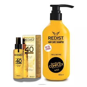 Redist Tuzsuz 1000 ml + Redist 40 Bitki Bakım Yağı Şampuan