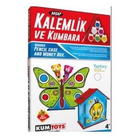 Redka Kumtoys Ahşap Kalemlik ve Kumbara Seti