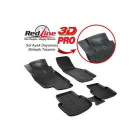 Redline Fiat Fiorino Siyah 3D Havuzlu Paspas