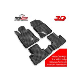 Redline Fiat Fiorino Siyah 3D Havuzlu Paspas