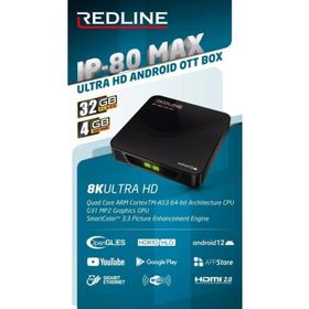 Redline IP-80 Max 4 GB 32 GB Android TV Box
