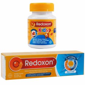 Redoxon Üçlü Etki 15 Efervesan Tablet + Redoxon Kids 60 Çiğnenebilir Tablet