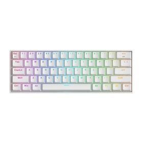 Redragon K530W Draconic Pro Q TR %60 Kompakt Kablosuz-Bluetooth 2.4G Switch Mekanik Beyaz Klavye
