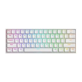 Redragon K530W Draconic Pro Q TR %60 Kompakt Kablosuz-Bluetooth 2.4G Switch Mekanik Beyaz Klavye