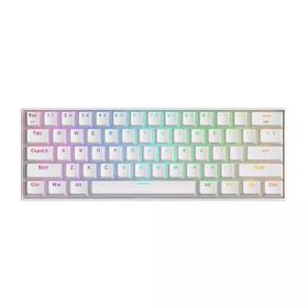 Redragon K530W Draconic Pro Q TR %60 Kompakt Kablosuz-Bluetooth 2.4G Switch Mekanik Beyaz Klavye