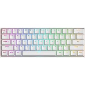 Redragon K530W Draconic Pro Q TR %60 Kompakt Kablosuz-Bluetooth 2.4G Switch Mekanik Beyaz Klavye