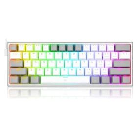 Redragon K617 Fızz Rgb Red Swıtch Beyaz Gri Mekanik Oyuncu Klavyesi