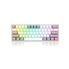 Redragon K617 Fızz Rgb Red Swıtch Beyaz Gri Mekanik Oyuncu Klavyesi