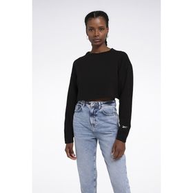 Reebok 101695530 Activ Coll Dreamblend Mid Siyah Kadın Sweatshirt