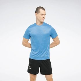 Reebok Athlete 2.0 Erkek Mavi Yuvarlak Yaka Tişört