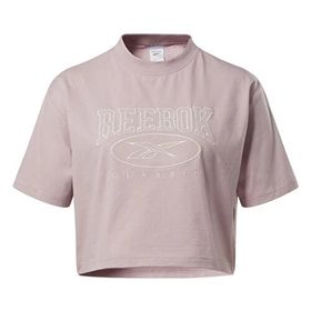 Reebok Classic Archive Essentials Big Logo Pembe Kadın Kısa Kollu Crop T-Shirt