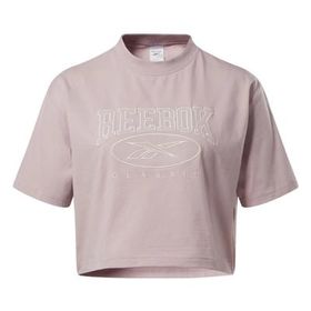 Reebok Classic Archive Essentials Big Logo Pembe Kadın Kısa Kollu Crop T-Shirt