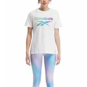 Reebok Gradient Graphic Ekru Kısa Kollu Kadın T-Shirt