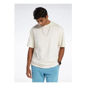 Reebok HS9150 Cl Nd Tee Yuvarlak Yaka Düz Kırık Beyaz Kadın T-Shirt