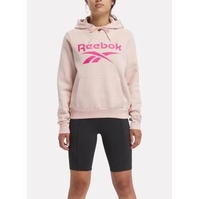 Reebok IQ4432 ID BIG LOGO FLEECE Açık Pembe Kadın Yuvarlak Yaka Sweatshirt