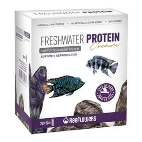 Reeflowers Freshwater Protein 20x5 gr Cream Cichlid Balıkları için Akvaryum Jel Yemi