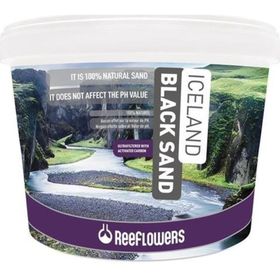 Reeflowers İceland Black Sand 1 kg 1-2 mm Açık Akvaryum Kumu