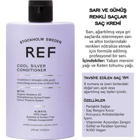 Ref Stockholm Cool Silver 245 ml Saç Kremi