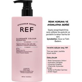 Ref Stockholm Sweden Boyalı Saçlar İçin 600 ml Nemlendirici Şampuan