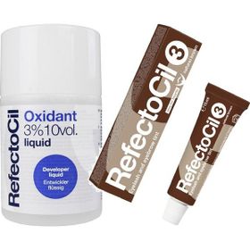 RefectoCil No:3 Kahve 15 ml + Oksidan 100 ml Kaş ve Kirpik Boyası