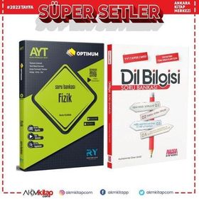 Referans AYT Fizik ve AKM Dil Bilgisi Soru Bankası Seti 2 Kitap