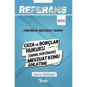 Referans Mevzuat Serisi Hakimlik Ceza ve Borçlar Hukuku (Genel Hükümler) Mevzuat Konu Anlatımı - Temsil Kitap