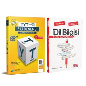 Referans Tyt 5'li Deneme ve Akm Dil Bilgisi Soru Bankası Seti 2 Kitap