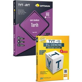 Referans Yayınları 2024 Optimum TYT AYT Tarih Soru Bankası TYT 5'li Tüm Dersler Deneme Seti