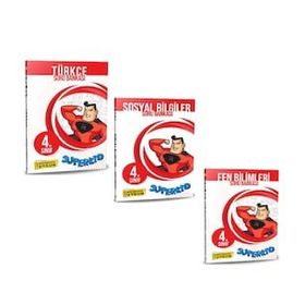 Referans Yayınları 4.Sınıf Süperkid Türkçe Sosyal Bilgiler ve Fen Bilimleri Soru Bankası Seti
