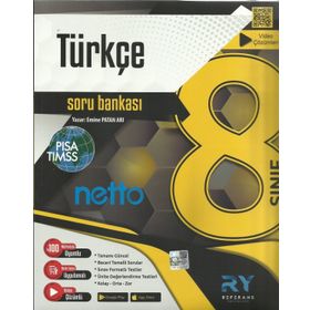 Referans Yayınları Netto 8. Sınıf Türkçe Soru Bankası