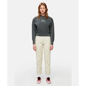 Reflect Studio PA2-02-001 Bej Logo Tag Painter Pants Unisex Pantolon