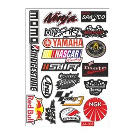 Refleks Motor A4 003 Tek Paket Çoklu Sticker