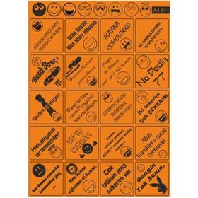 Refleks Motor A4 011 Tek Paket Çoklu Sticker