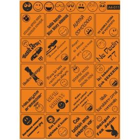 Refleks Motor A4 011 Tek Paket Çoklu Sticker