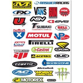 Refleks Motor A4 014 Tek Paket Çoklu Sticker