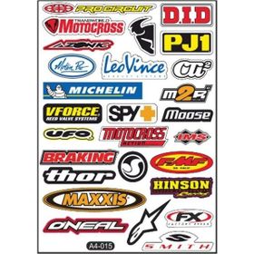 Refleks Motor A4 015 Tek Paket Çoklu Sticker