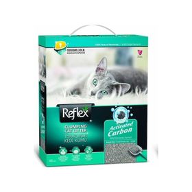 Reflex 10 lt Aktif Karbonlu Formül Topaklaşan Bentonit Kedi Kumu