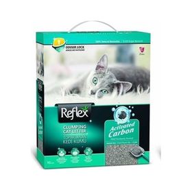 Reflex 10 lt Aktif Karbonlu İnce Kokulu Bentonit Kedi Kumu