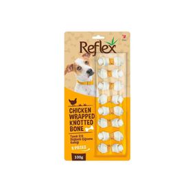 Reflex 100 gr Tavuk Etlli Çift Düğümlü Kemik Köpek Ödülü