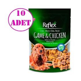 Reflex 10x150 gr Semi-Moist Av Hayvanlı Tavuklu Köpek Ödülü