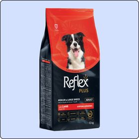 Reflex 12 kg Plus Kuzu Etli Orta ve Büyük Irk Yetişkin Köpek Maması