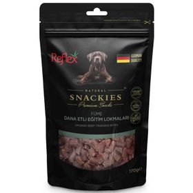 Reflex 170 gr Snackies Füme Dana Et Eğitim Lokma Kurutulmuş Et Köpek Ödülü